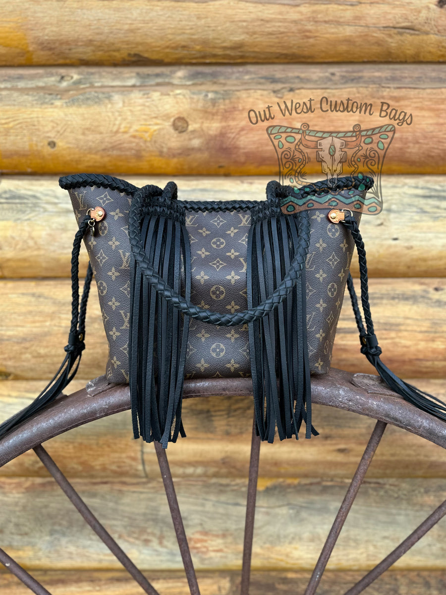 Out West Montsouris Backpack Revamped Leather Braiding and Fringe – Out  West Custom Bags