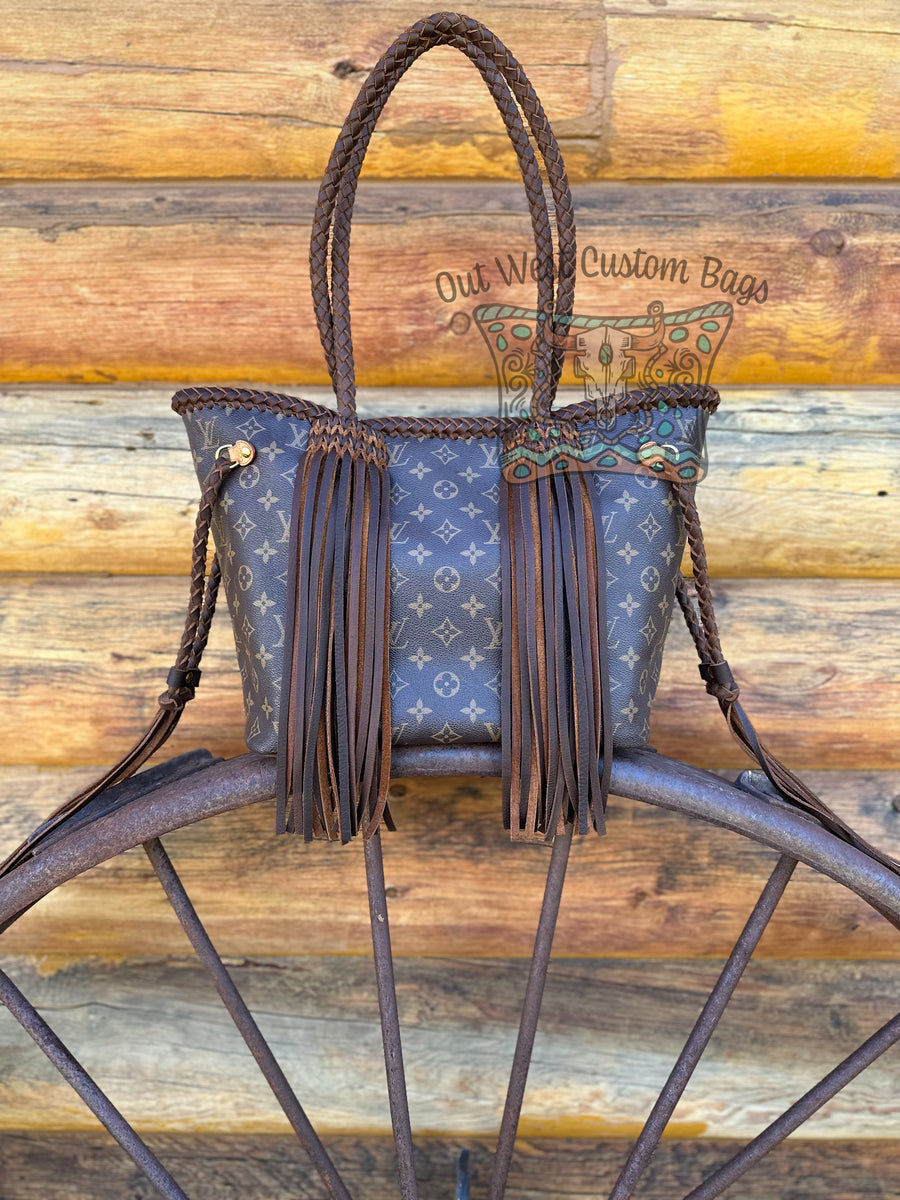 Out West Montsouris Backpack Revamped Leather Braiding and Fringe – Out  West Custom Bags