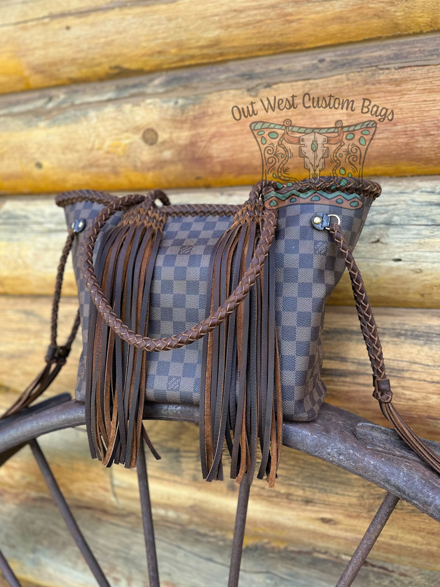 Out West Neverfull GM Revamped Extended Straps Leather Fringe – Out West  Custom Bags