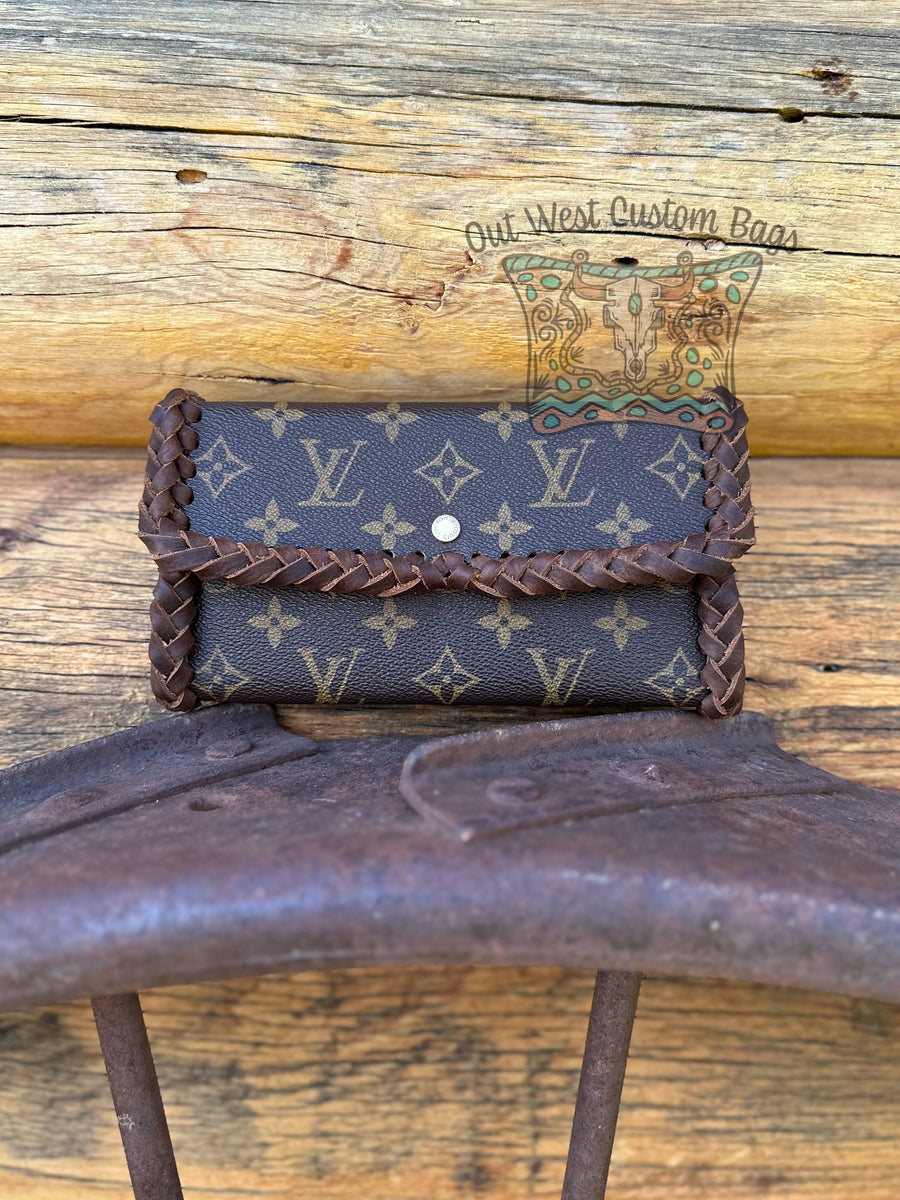 Out West Leather Braided Revamped International Wallet – Out West Custom  Bags