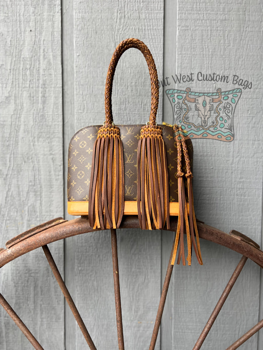 Out West Speedy 30 or 35 Revamped with Leather Braiding and Fringe