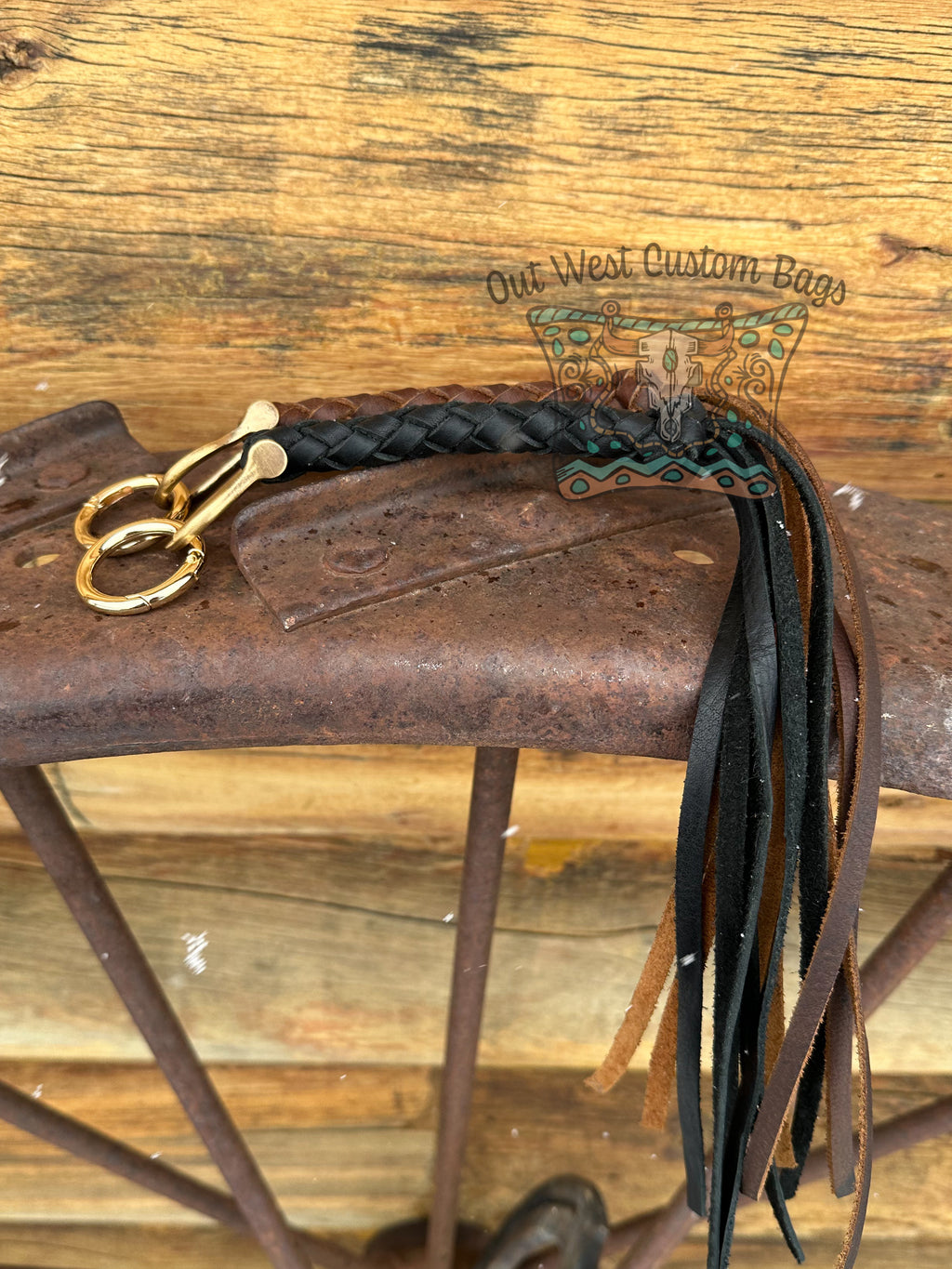 Out West Braided Key Chain LV Brass