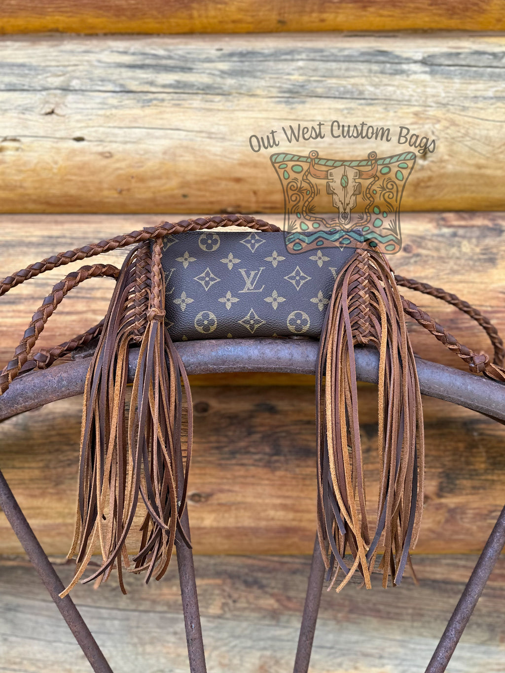 lv western purse with fringe