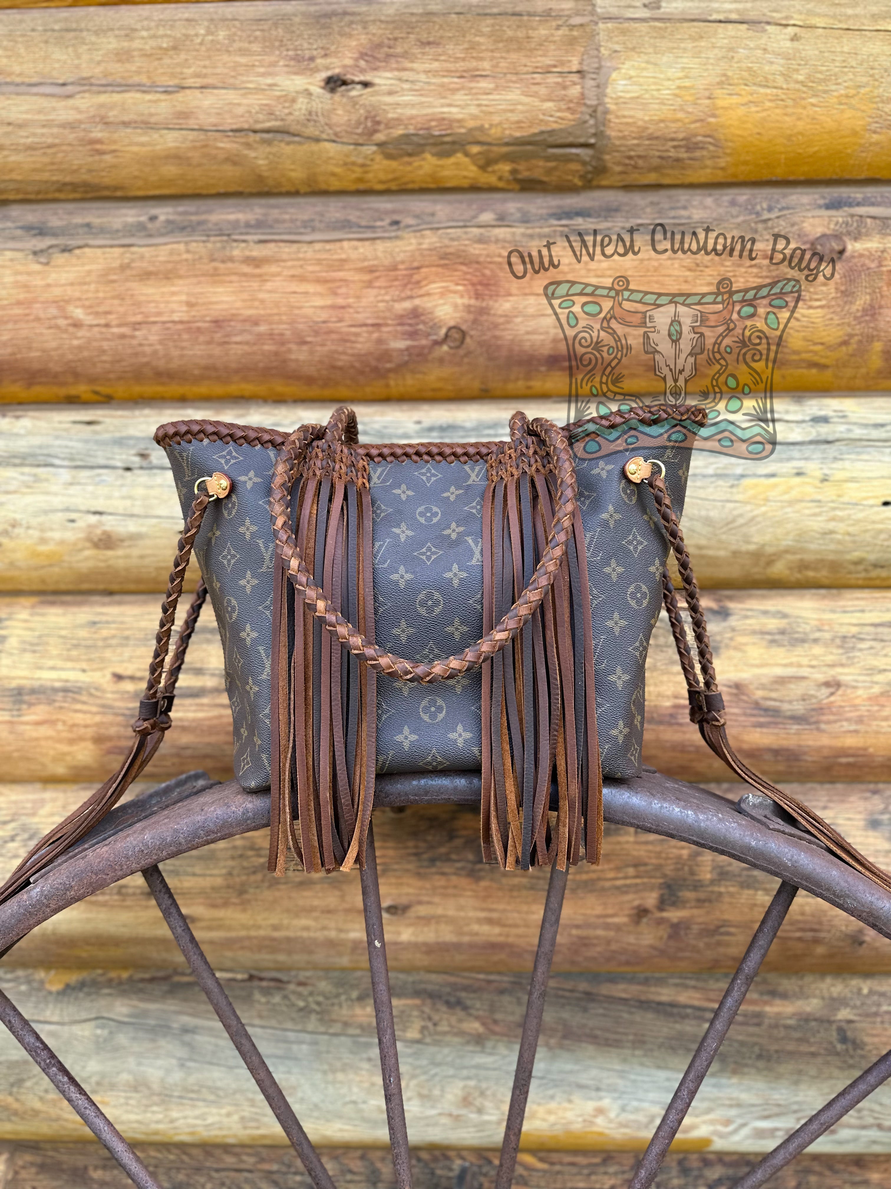 Out West Montsouris Backpack Revamped Leather Braiding and Fringe – Out  West Custom Bags