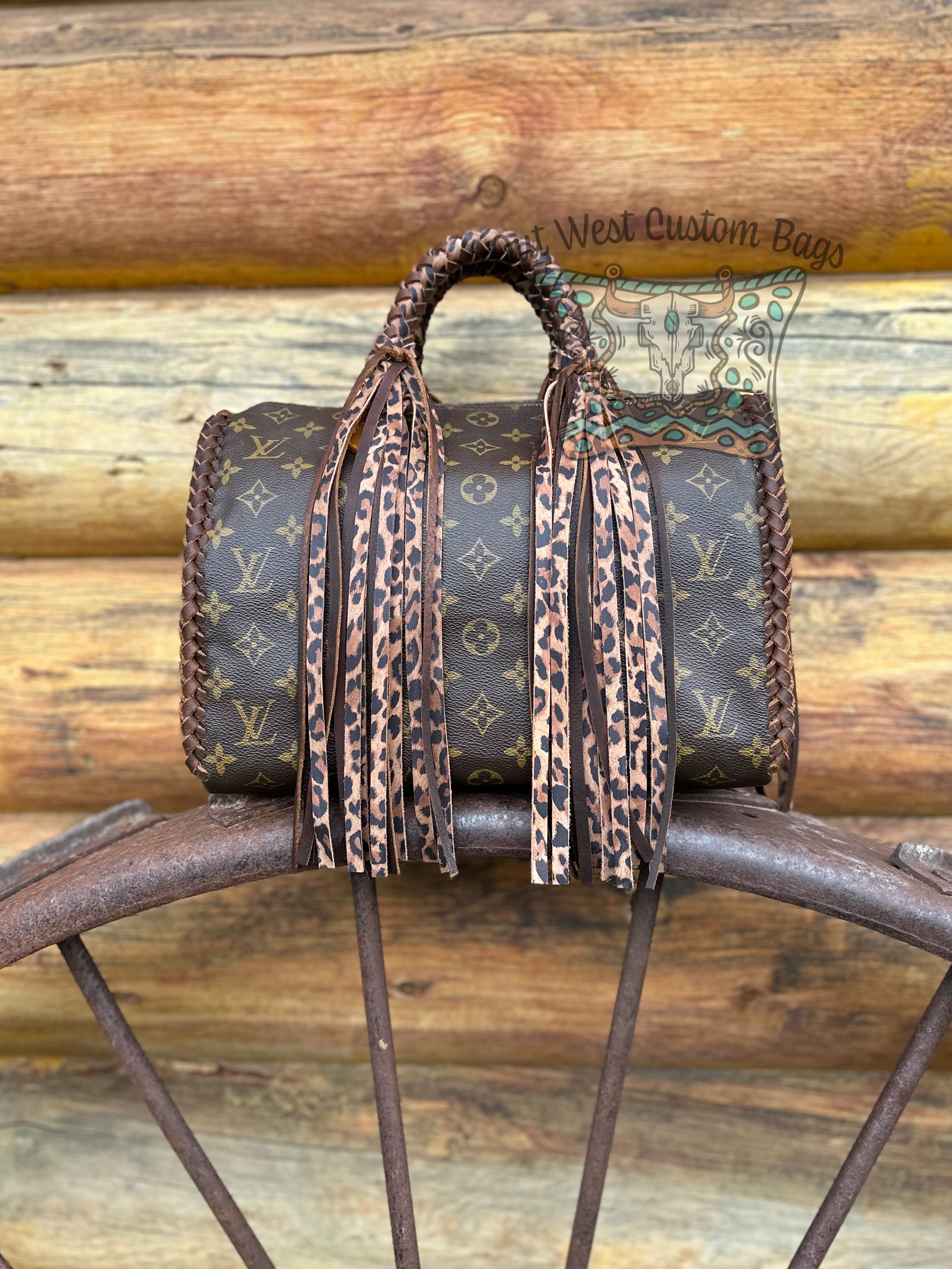 Out West Sac Shopping Tote Braided Leather Fringe – Out West Custom Bags