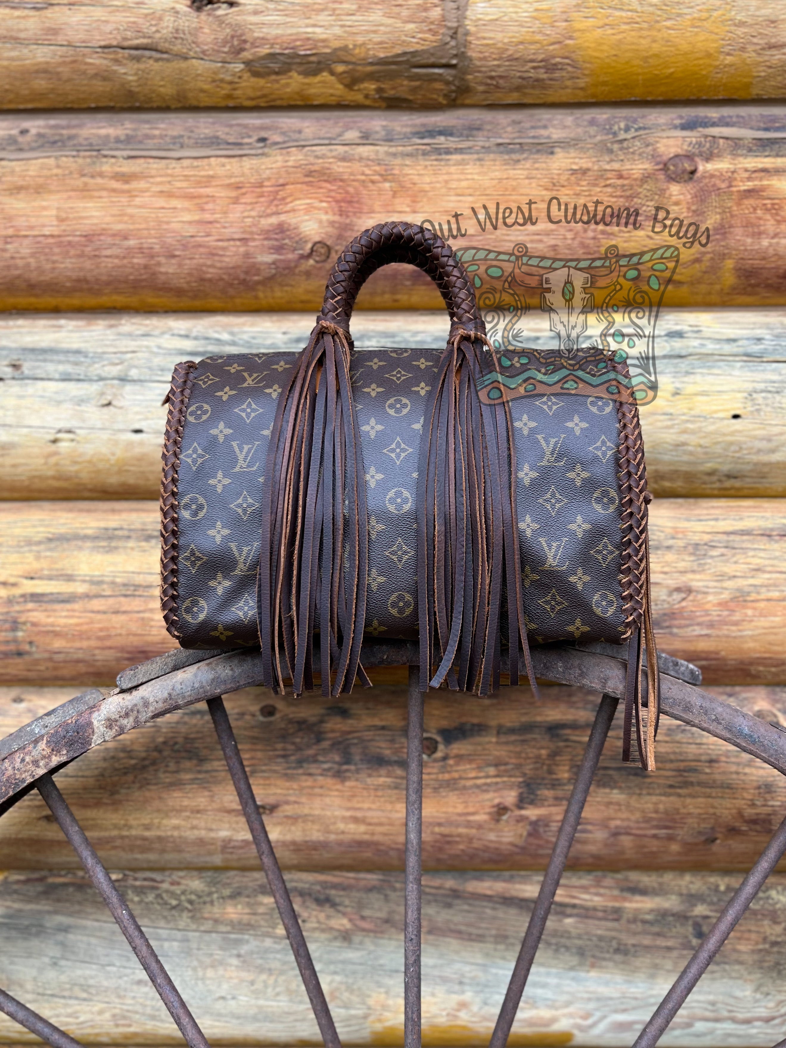 Out West Speedy 30 or 35 Revamped with Leather Braiding and Fringe – Out  West Custom Bags