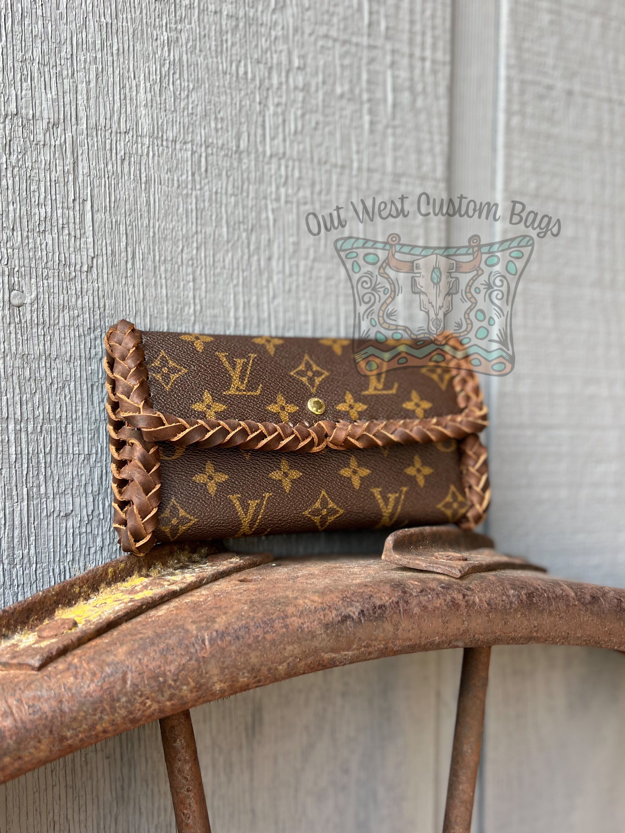 Out West Leather Braided Revamped International Wallet – Out West