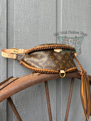 Handmade Vachetta leather Strap For Louis Vuitton Pochette