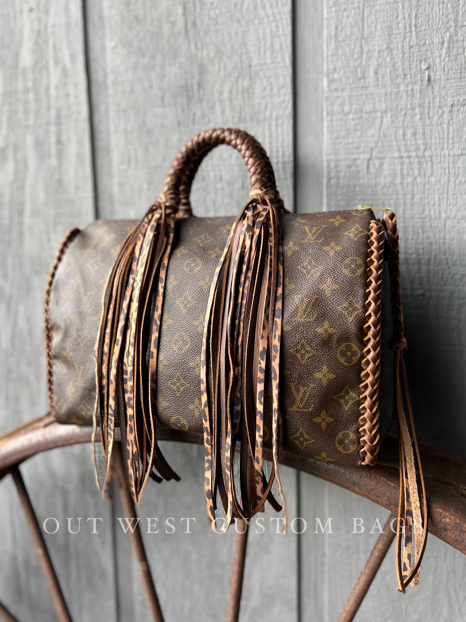 Louis Vuitton, Bags, Lv Speedy 3 One Of A Kind Redesigned With Leather  Fringe